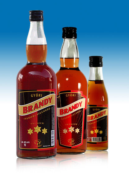 Győri Háromcsillagos brandy 36% 0,5l