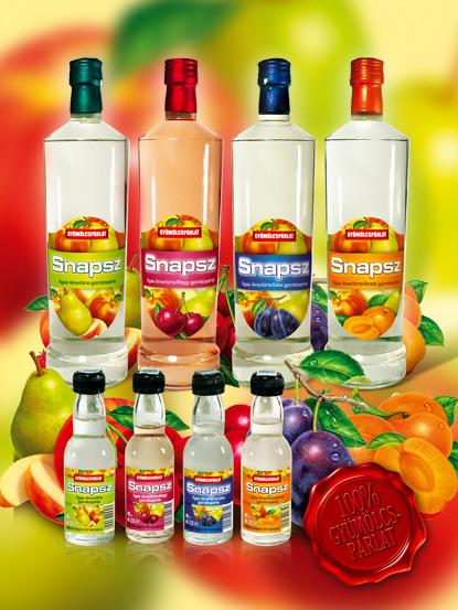 Snapsz alma-körte-barack gyümölcspárlat 37,5% 0,5l
