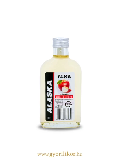 ALASKA alma ízű likőr 28% 0,2l DRS