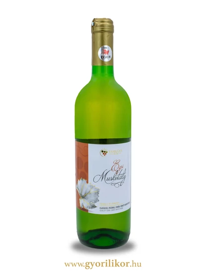 Egri Muskotály (félédes) bor 12,5% 0,75l