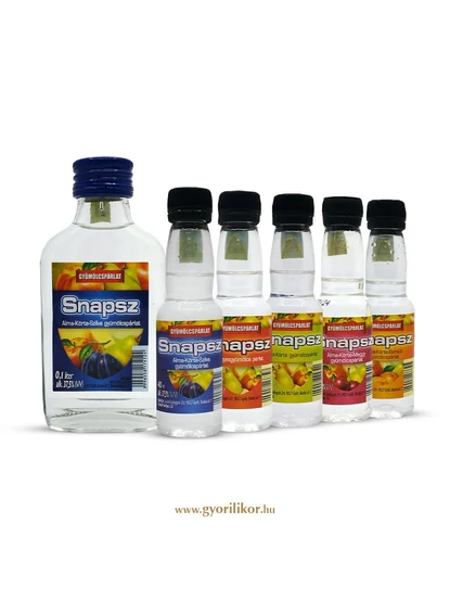 Snapsz Alma-körte-szilva gyümölcspárlat 37,5% 0,10l