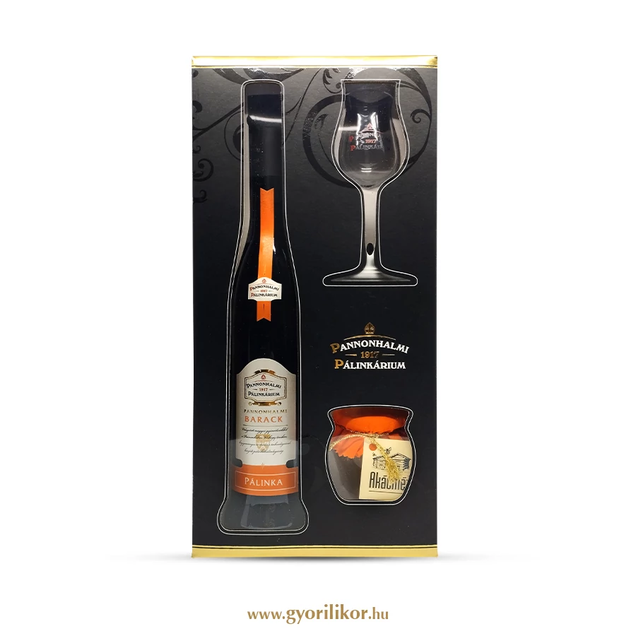Pannonhalmi Díszdobozos Barackpálinka 40% 0,5l DRS