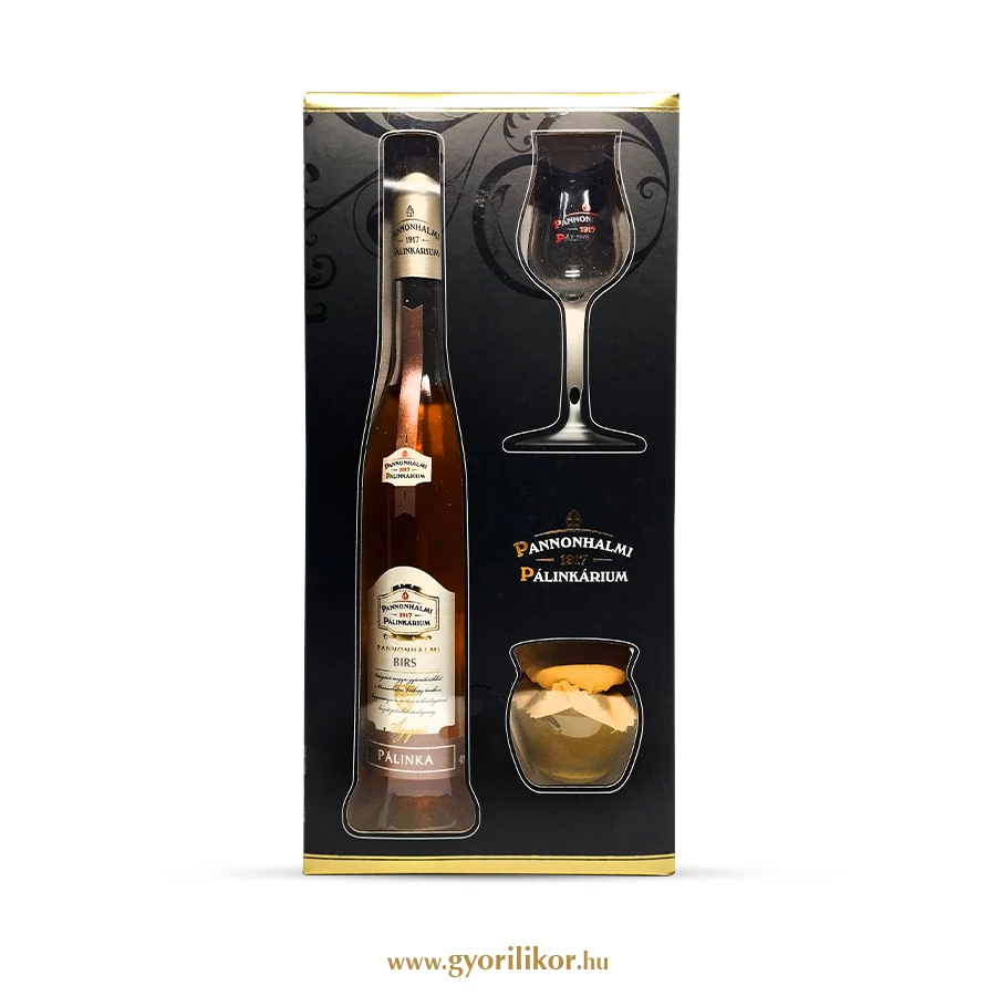 Pannonhalmi Díszdobozos Ágyas Birspálinka 40% 0,5l DRS