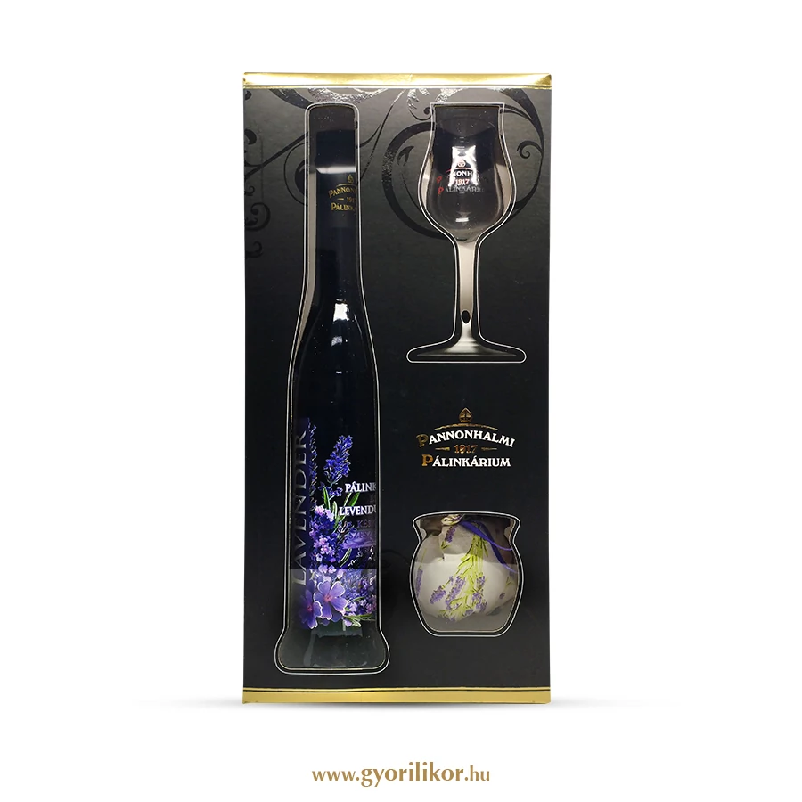 Pannonhalmi Díszdobozos Lavender szeszesital 40% 0,5l DRS