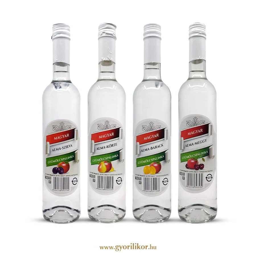 Magyar Alma-körte gyümölcspálinka 37,5% 0,5l DRS