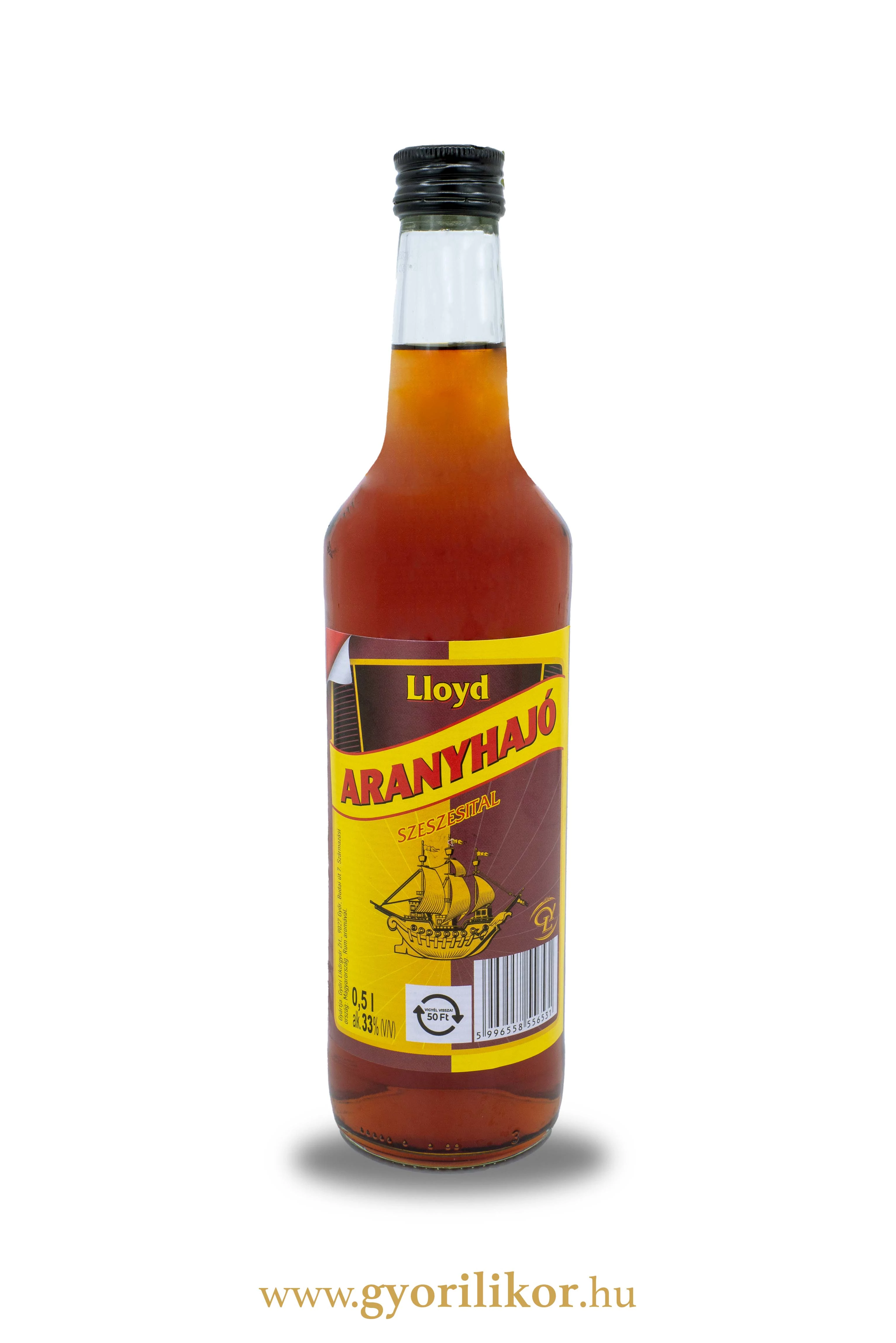 Lloyd Aranyhajó  szeszesital 34,5% 0,5l