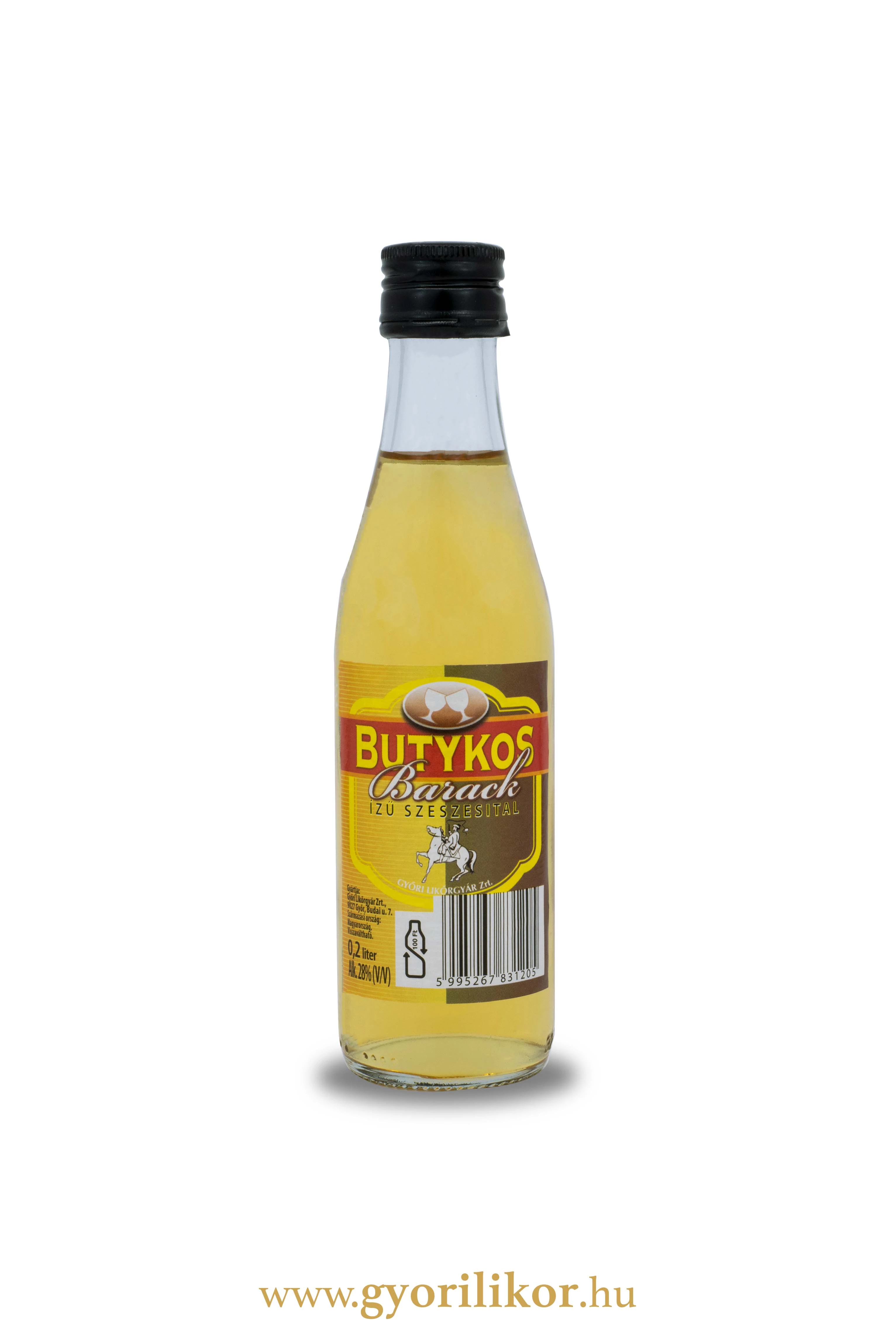 Butykos Barack ízű szeszesital 28% 0,2l