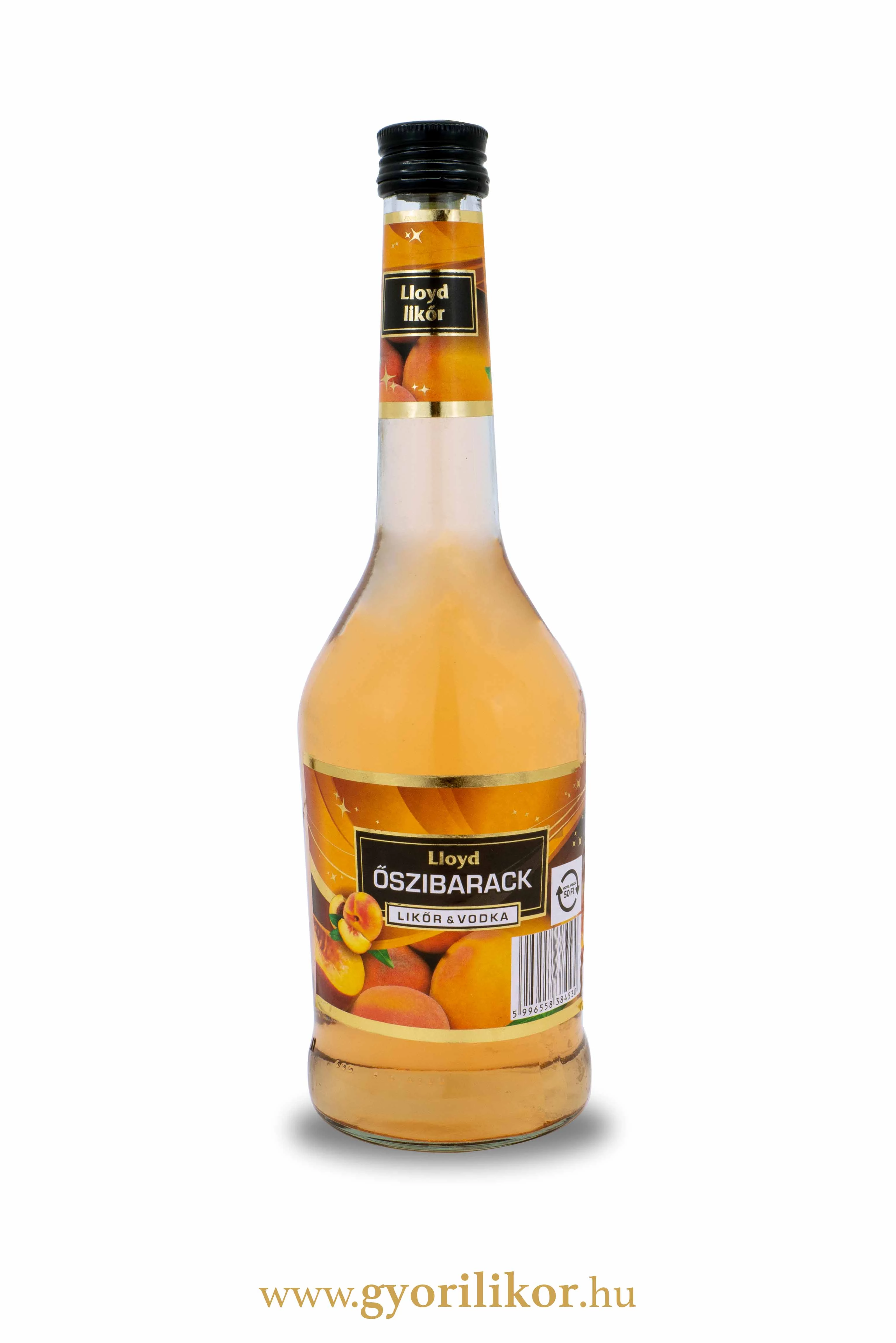 Lloyd Őszibarack  likőr&vodka likőr 18% 0,5l DRS