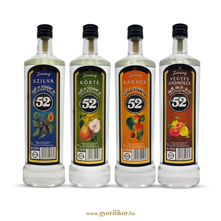 Zsivány Párlat 52 vegyesgyümölcspárlat 52% 1,0l DRS